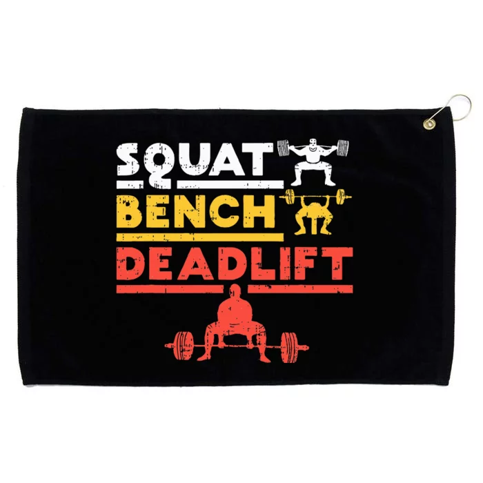 Powerlifting Squat Bench Deadlift Weightlifting Grommeted Golf Towel