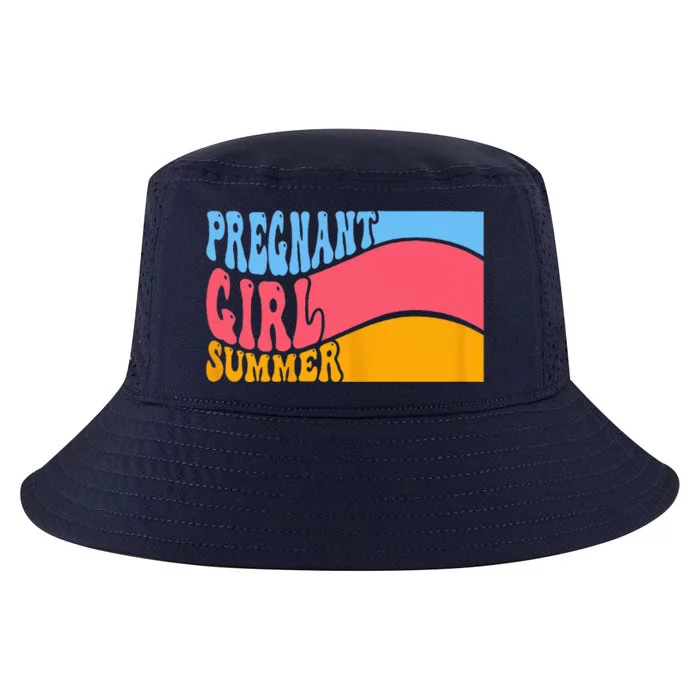 Pregnant Summer Baby Announcement Pregnancy Reveal Cool Comfort Performance Bucket Hat