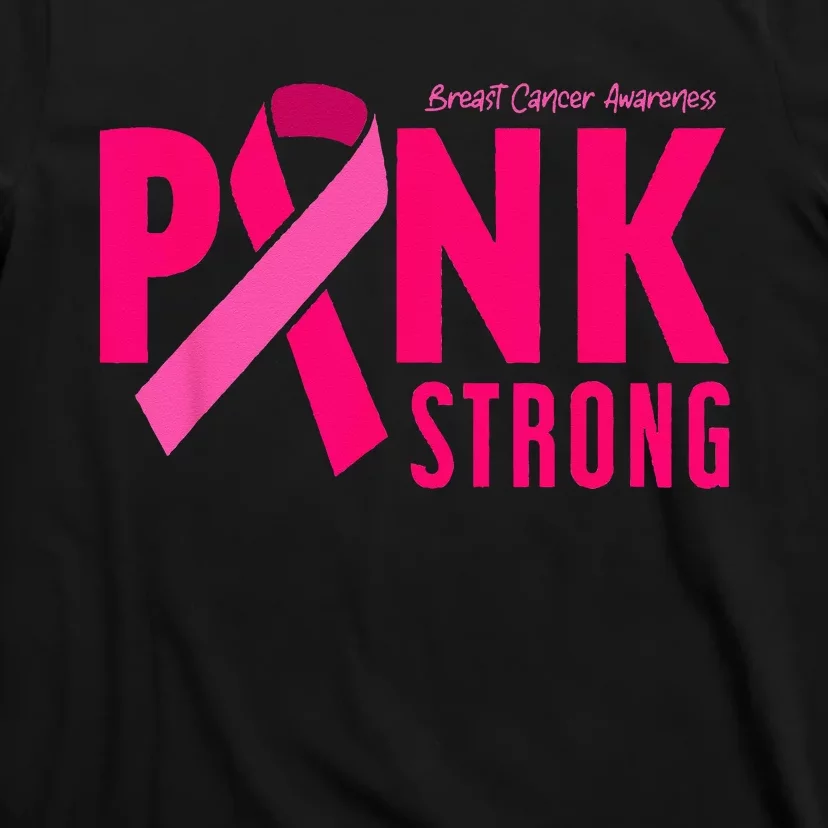 Pink Strong Breast Cancer Awareness T-Shirt