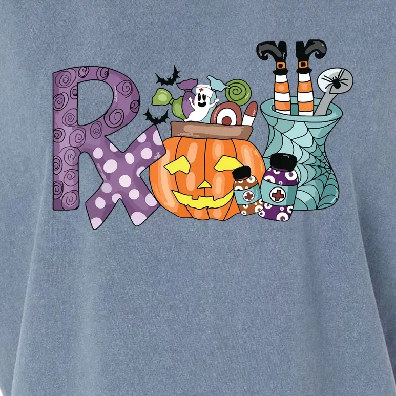 Pharmacy Squad Boo Crew Pharmacist Pharmacy Tech Halloween Garment-Dyed Women's Muscle Tee