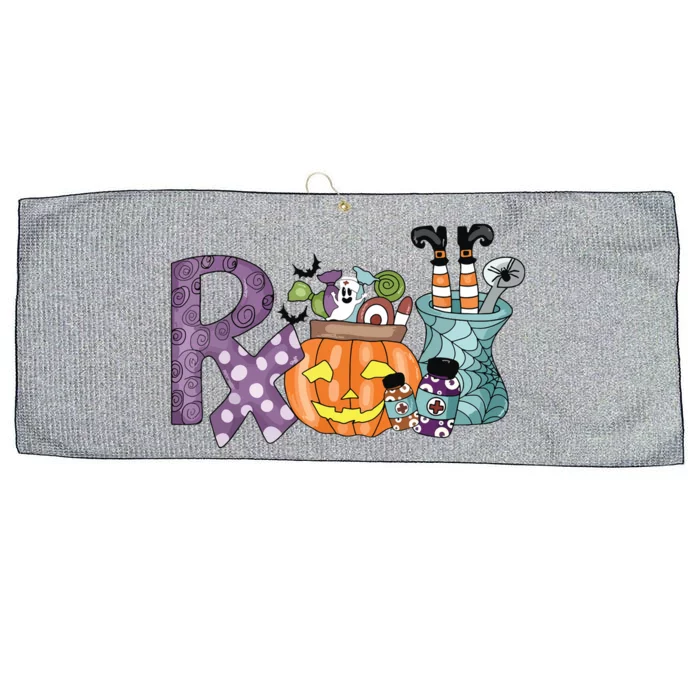 Pharmacy Squad Boo Crew Pharmacist Pharmacy Tech Halloween Large Microfiber Waffle Golf Towel