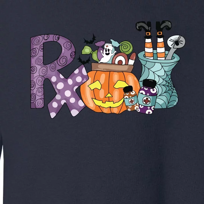 Pharmacy Squad Boo Crew Pharmacist Pharmacy Tech Halloween Toddler Sweatshirt