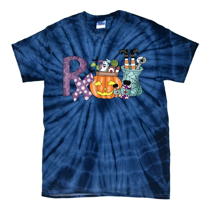 Pharmacy Squad Boo Crew Pharmacist Pharmacy Tech Halloween Tie-Dye T-Shirt