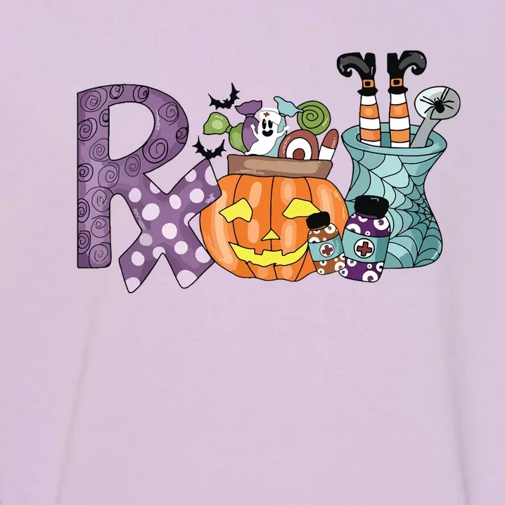 Pharmacy Squad Boo Crew Pharmacist Pharmacy Tech Halloween Garment-Dyed Sweatshirt