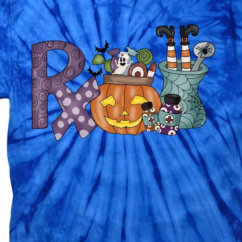 Pharmacy Squad Boo Crew Pharmacist Pharmacy Tech Halloween Gift Tie-Dye T-Shirt