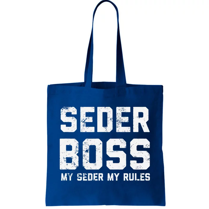 Passover Seder Boss My Rules Jewish Funny PESACH Matzah Tote Bag