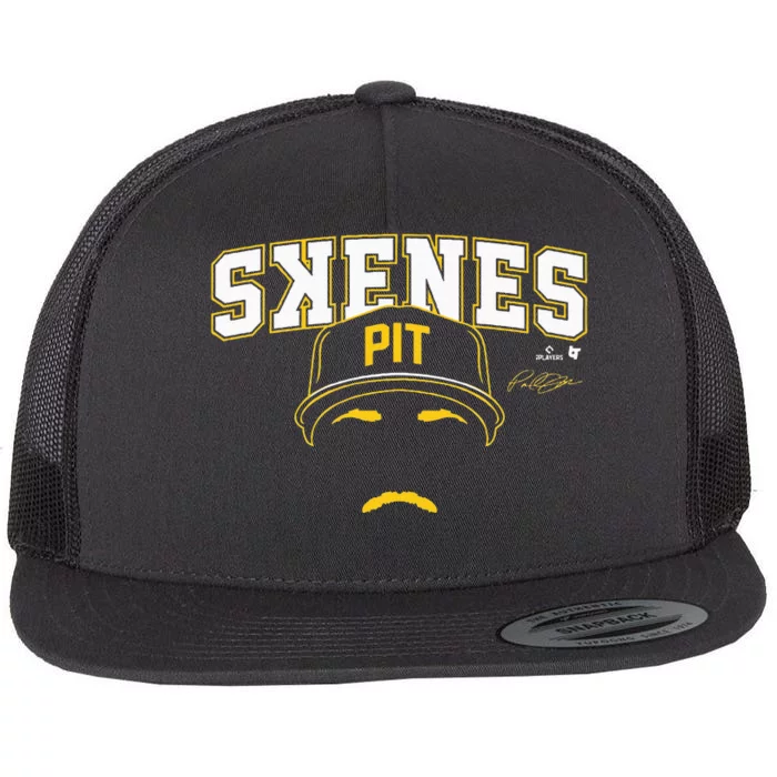 Paul Skenes Backwards K Pittsburgh Baseball Flat Bill Trucker Hat