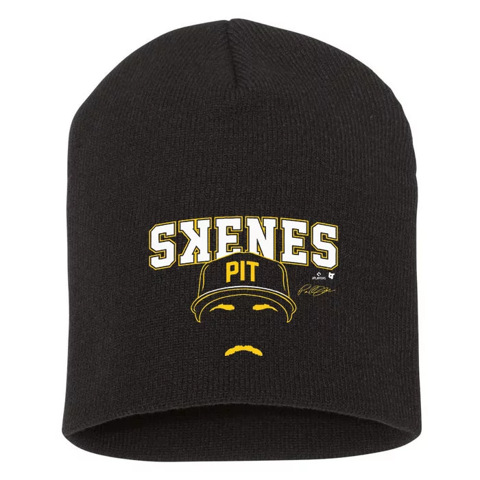 Paul Skenes Backwards K Pittsburgh Baseball Short Acrylic Beanie