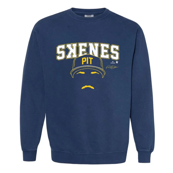 Paul Skenes Backwards K Pittsburgh Baseball Garment-Dyed Sweatshirt