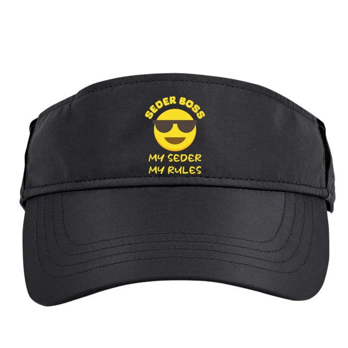 Passover Seder Boss My Rules Jewish Funny PESACH Matzah Adult Drive Performance Visor