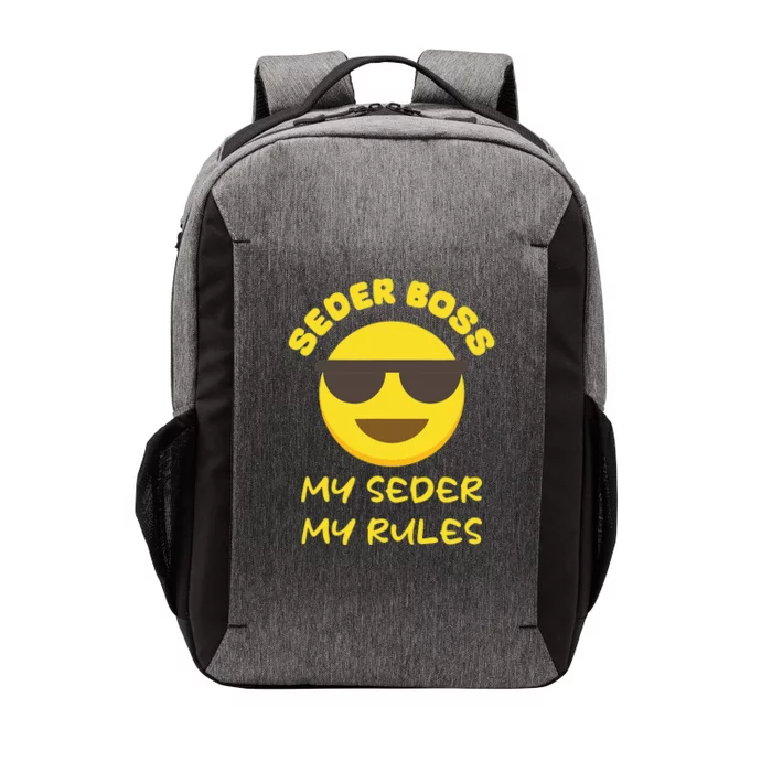 Passover Seder Boss My Rules Jewish Funny PESACH Matzah Vector Backpack