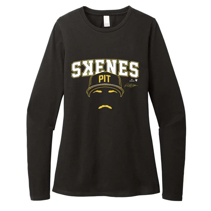 Paul Skenes Backwards K Pittsburgh Baseball Womens CVC Long Sleeve Shirt