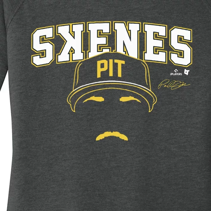 Paul Skenes Backwards K Pittsburgh Baseball Women's Perfect Tri Tunic Long Sleeve Shirt