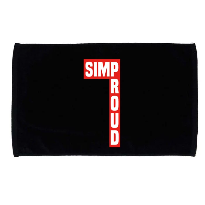 Proud Simp Boxlogo Gift For People Who Respect Funny Gift Microfiber Hand Towel