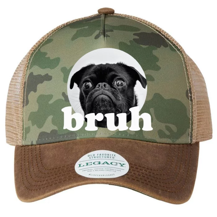 Pug Says “Bruh” – Adorable Dog Funny Humor Fashion Legacy Tie Dye Trucker Hat