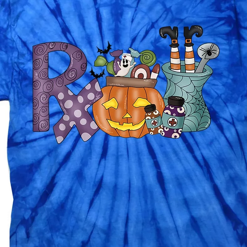 Pharmacy Squad Boo Crew Pharmacist Pharmacy Tech Halloween Gift Tie-Dye T-Shirt