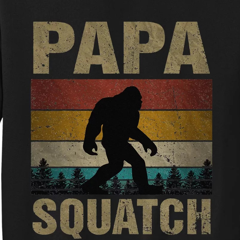 Papa Squatch Bigfoot Papa Sasquatch Yeti Family Sweatshirt