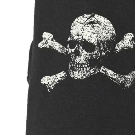 Pirate Skull Banner - Jolly Roger Symbol Doggie 3-End Fleece Hoodie