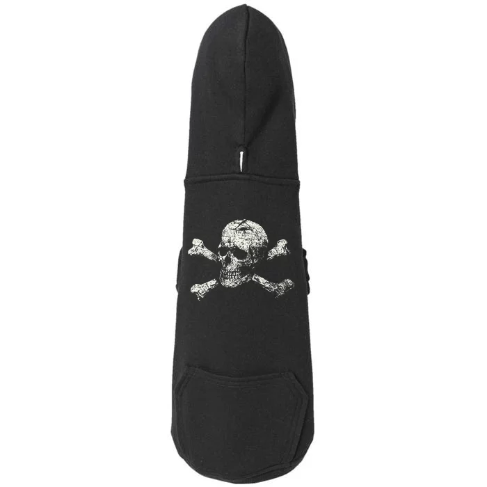 Pirate Skull Banner - Jolly Roger Symbol Doggie 3-End Fleece Hoodie