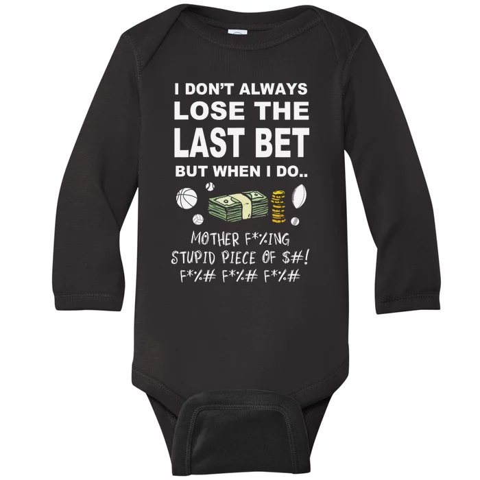 Parlay Sports Betting Baby Long Sleeve Bodysuit