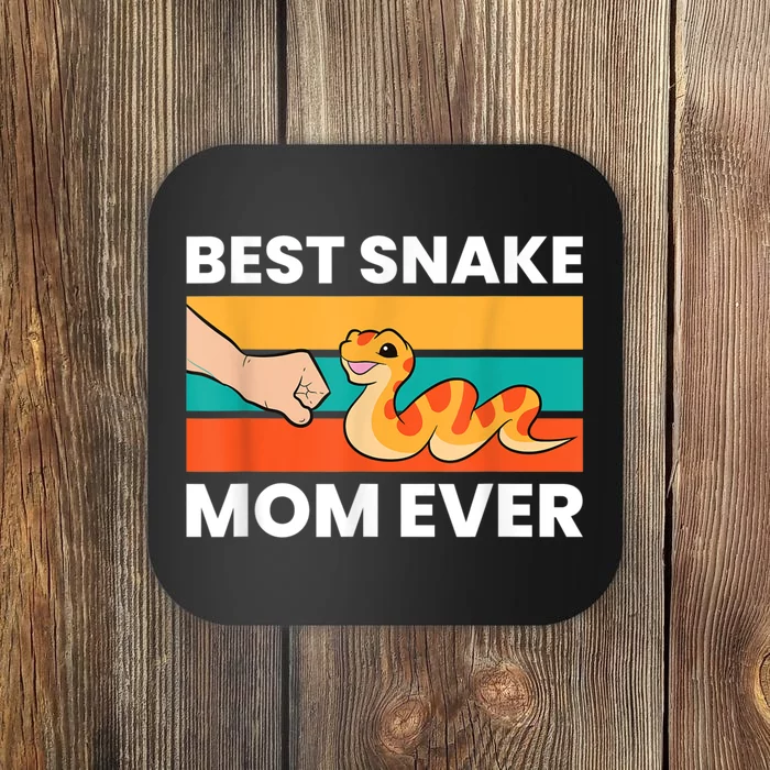 Pet Snake Best Snake Mom Ever Coaster