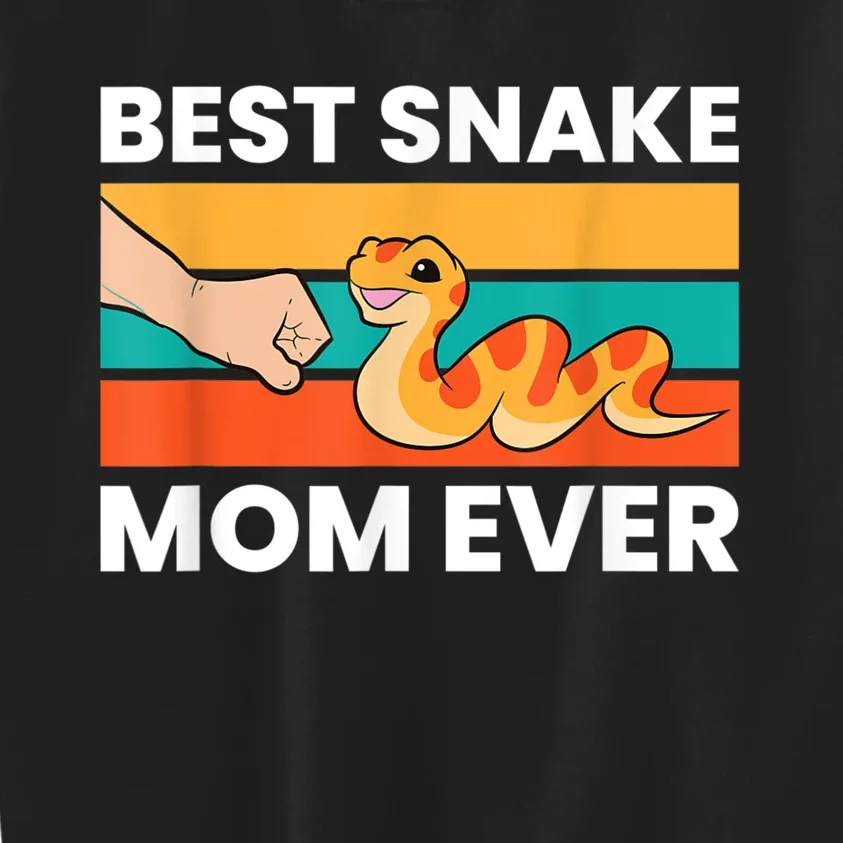 Pet Snake Best Snake Mom Ever Kids Sweatshirt