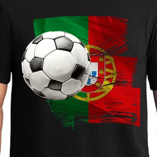 Portugal Soccer Ball Pajama Set