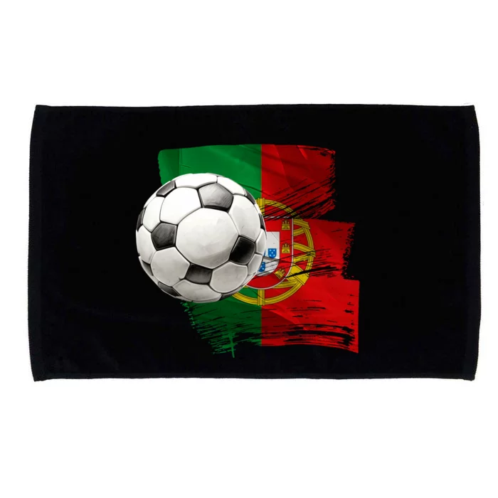 Portugal Soccer Ball Microfiber Hand Towel