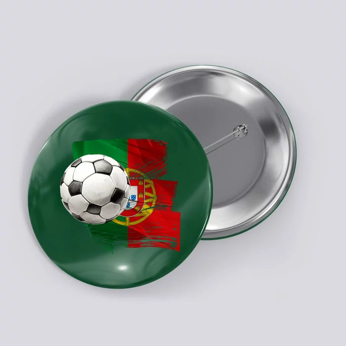 Portugal Soccer Ball Button