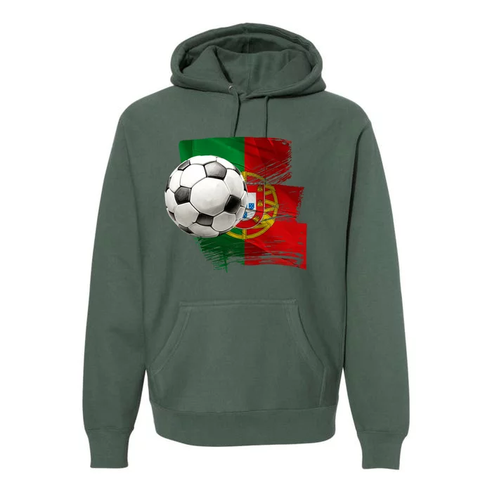 Portugal Soccer Ball Premium Hoodie