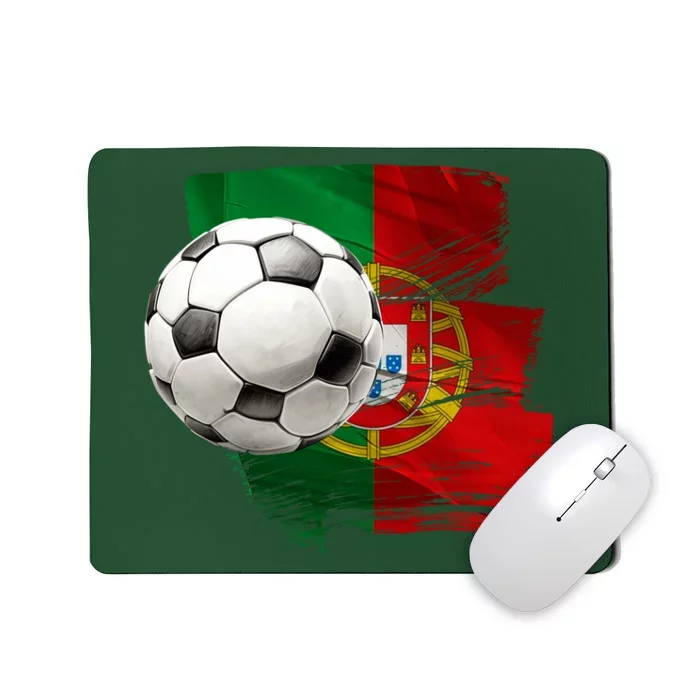 Portugal Soccer Ball Mousepad