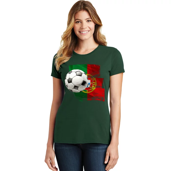 Portugal Soccer Ball Women's T-Shirt