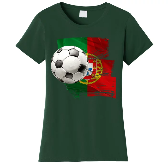 Portugal Soccer Ball Women's T-Shirt