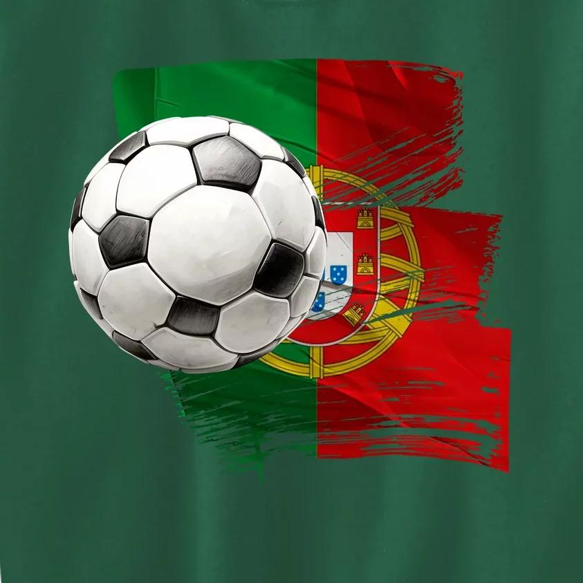 Portugal Soccer Ball Kids Sweatshirt