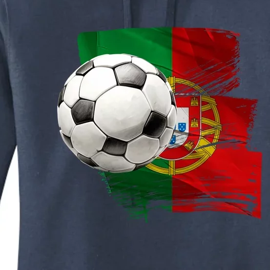 Portugal Soccer Ball Women's Pullover Hoodie