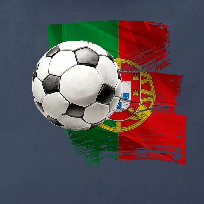 Portugal Soccer Ball Zip Tote Bag