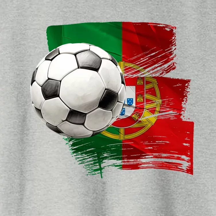 Portugal Soccer Ball Women's Crop Top Tee