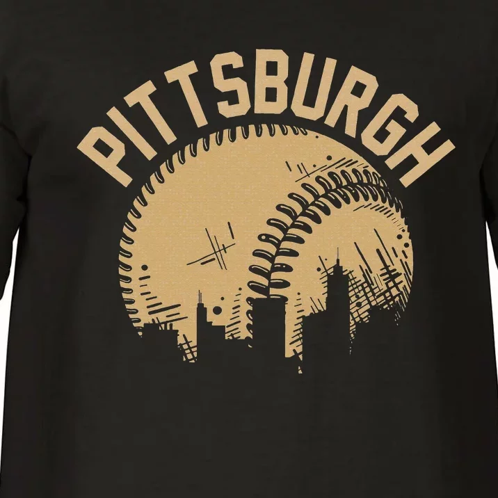 Pittsburgh Steel City Retro Skyline Bridge Pride Comfort Colors T-Shirt