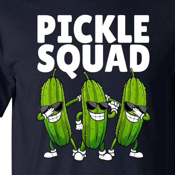 Pickle Squad Cucumber Pickle Lover Gift Tall T-Shirt