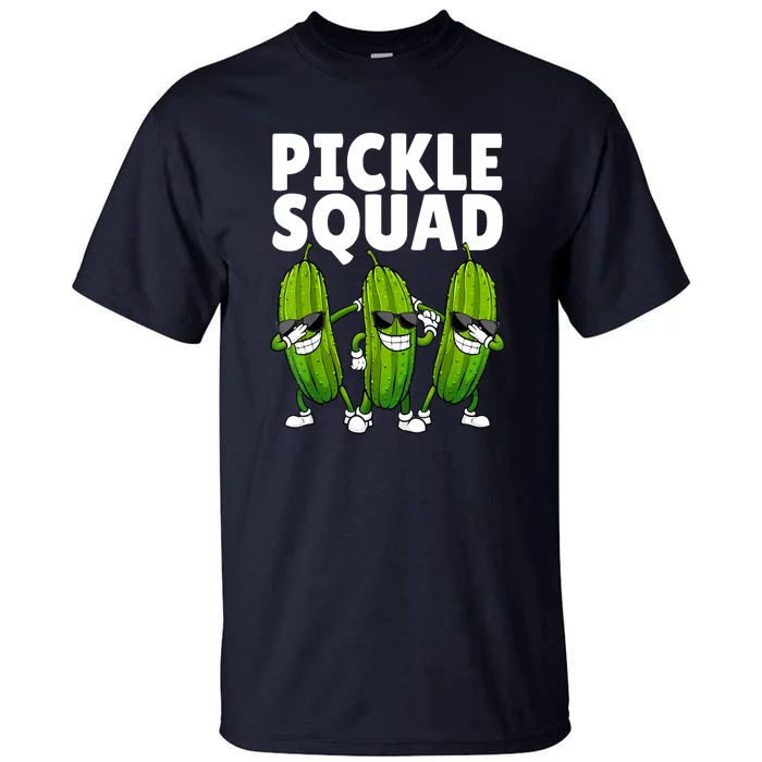 Pickle Squad Cucumber Pickle Lover Gift Tall T-Shirt