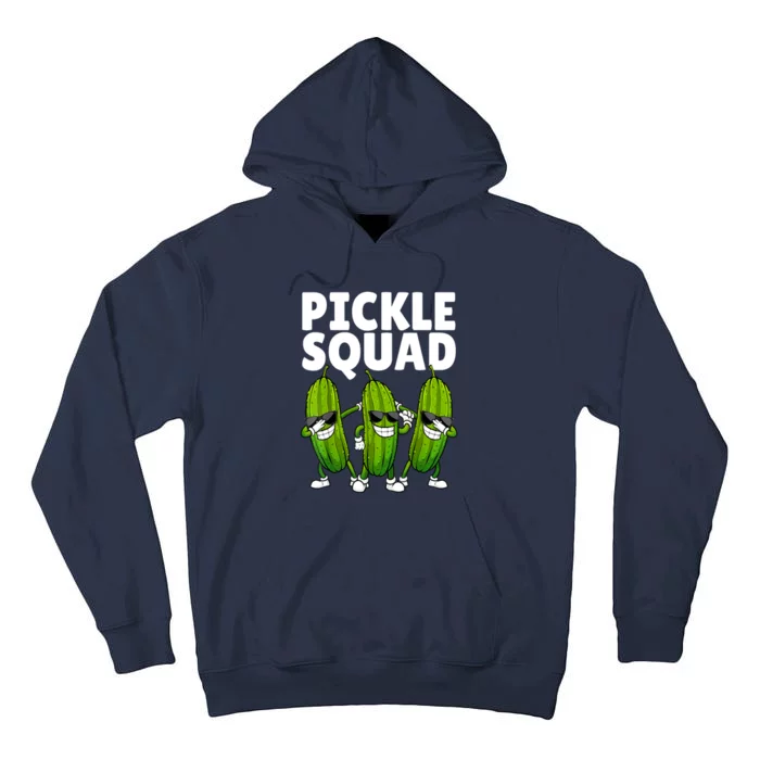 Pickle Squad Cucumber Pickle Lover Gift Tall Hoodie