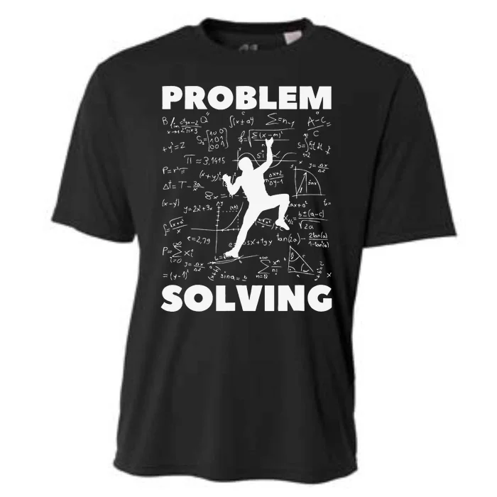 Problem Solving Climber Gift Rock Climbing Bouldering Cooling Performance Crew T-Shirt