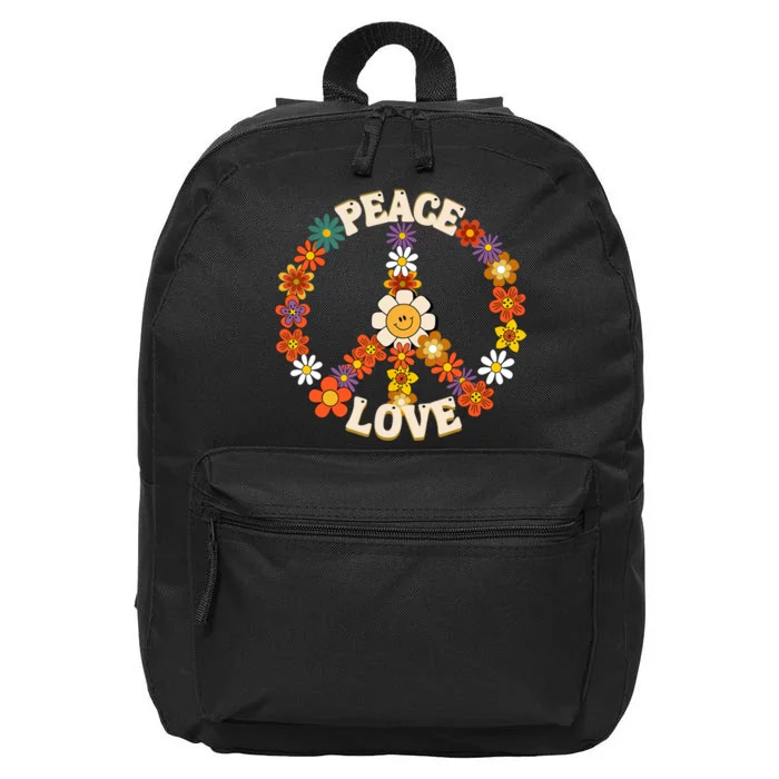 Peace Signs Coloured For 60s 70s Outfits 16 in Basic Backpack