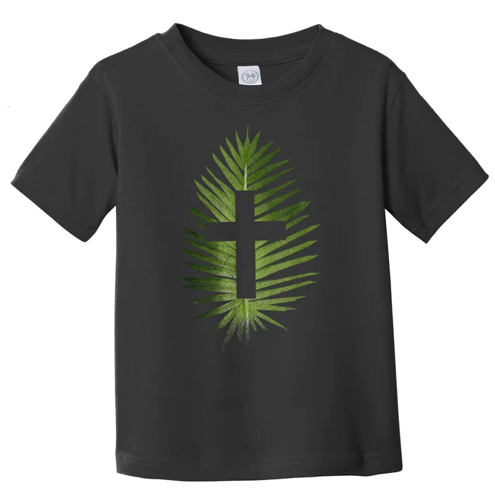 Palm Sunday Christian Palm Leaf Cross Toddler T-Shirt