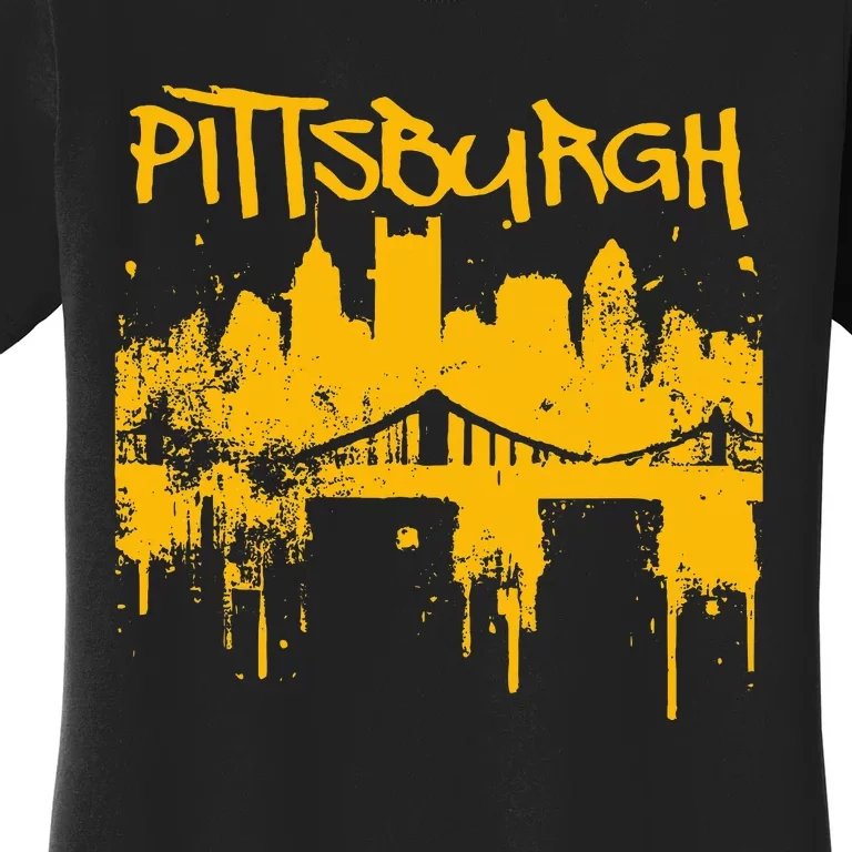 Pittsburgh Steel City Skyline Women's T-Shirt