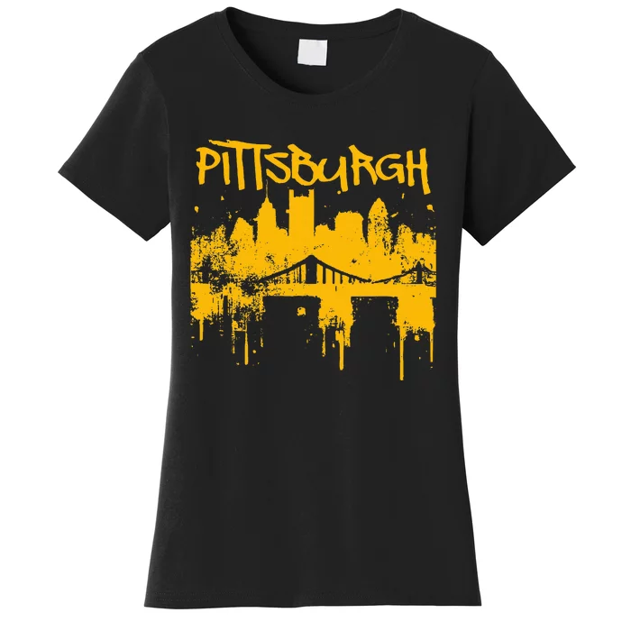 Pittsburgh Steel City Skyline Women's T-Shirt