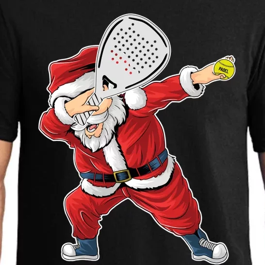 Padel Santa Claus Dabbing Padel Christmas Sweater Xmas Funny Gift Pajama Set