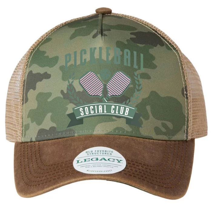 Pickleball Social Club Funny Sport Lover Legacy Tie Dye Trucker Hat