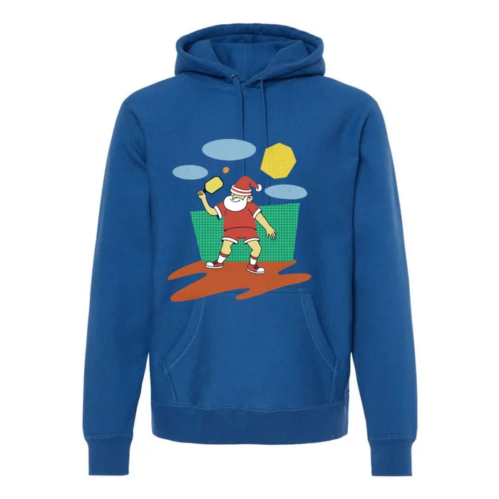 Pickleball Santa Claus Premium Hoodie