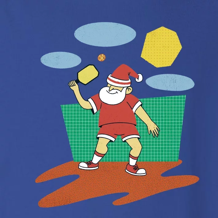 Pickleball Santa Claus Toddler Long Sleeve Shirt